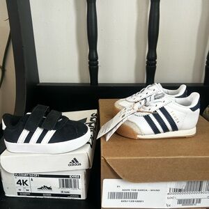 (2) Adidas Samoa C Originals Size 4c  Brand New with Boxes